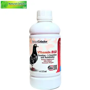 Natural Celador Super B12 500 ml  Suplemento multivitamínico para aves domésticas: palomas y aves de compañía