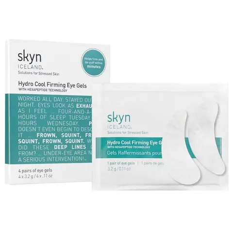 Skyn ICELAND Cooling Eye Patches (De-Puff, Dark Circles & Fine Lines ) Hydro Cool Firming Eye Gels.