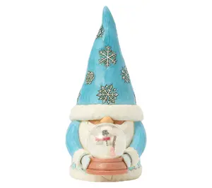 Jim Shore Heartwood Creek Gnome with Mini GlobeFigurine 6.3in