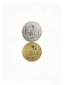 SPACEICE Exclusive A1 Coin Souvenir accessories | Silver/Gold Color Coin style souvenir for home decoration