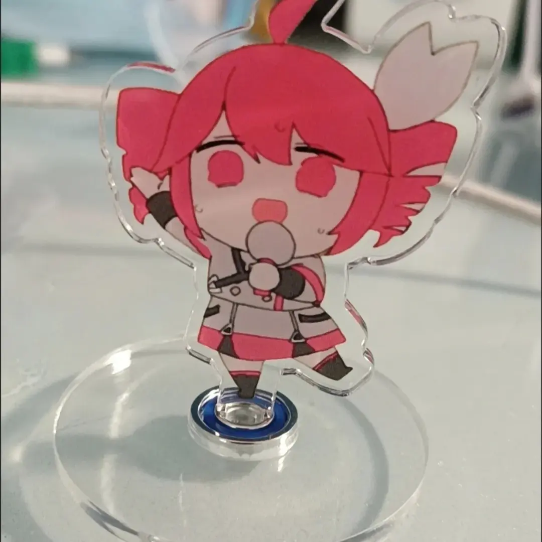 Kasane Teto Kasane Teto Stand Model Plate Kawaii Plate Desk Decor Standing Desktop Decoration Toys Cosplay Kids Frends Gift