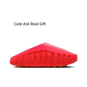 Light Foam Orange Studded Sole Casual Mule Sandals