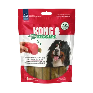 KONG Enhanced Ziggies Plant Based Dog Chew Treat, 5 Count, Large/Medium Dogs
