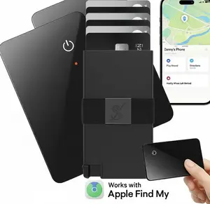 SLIM X Smart Wallet Bundle – Wallet + Apple Find My Compatible Tracker (iOS Only) Gps Sensor