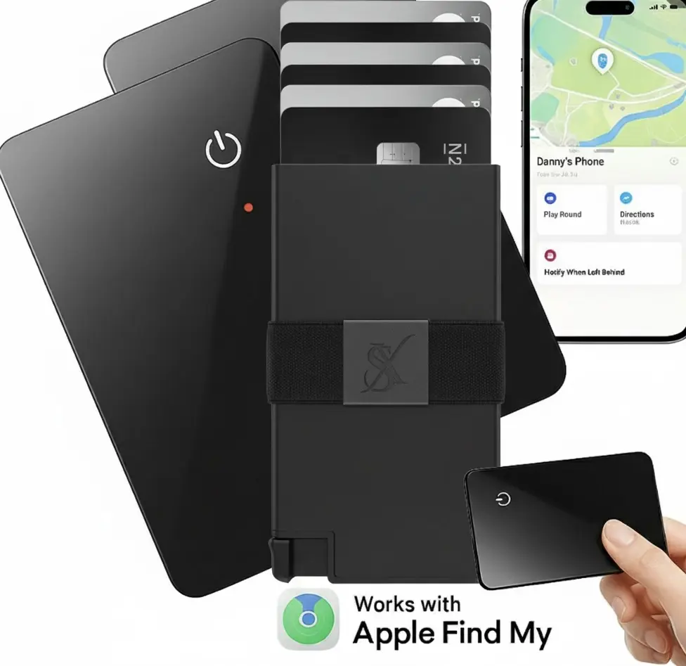 SLIM X Smart Wallet Bundle – Wallet + Apple Find My Compatible Tracker (iOS Only) Gps Sensor SLIM X Smart Wallet Bundle – Wallet + Apple Find My Compatible Tracker (iOS Only) Gps Sensor