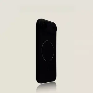Ultra-thin PC Magnetic Ring Case for IP16 Pro Max - Elegant Black, Precise Aperture, Impact Protection, Minimalist Design, Bare Metal Texture, Integrated Lens Film, Transparent, Smartphone Cover, Shockproof