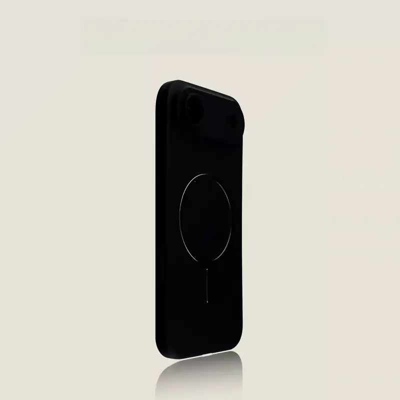Ultra-thin Customized PC-TPU Magnetic Ring Casing for iPhone 16 Pro Max - Elegant Black, Transparent, Precise Cutout, Impact Protection, Minimalist Design, Bare Metal Texture, Integrated Lens Film, Smartphone Accessory, Cellphone, Protector, Cover, Access