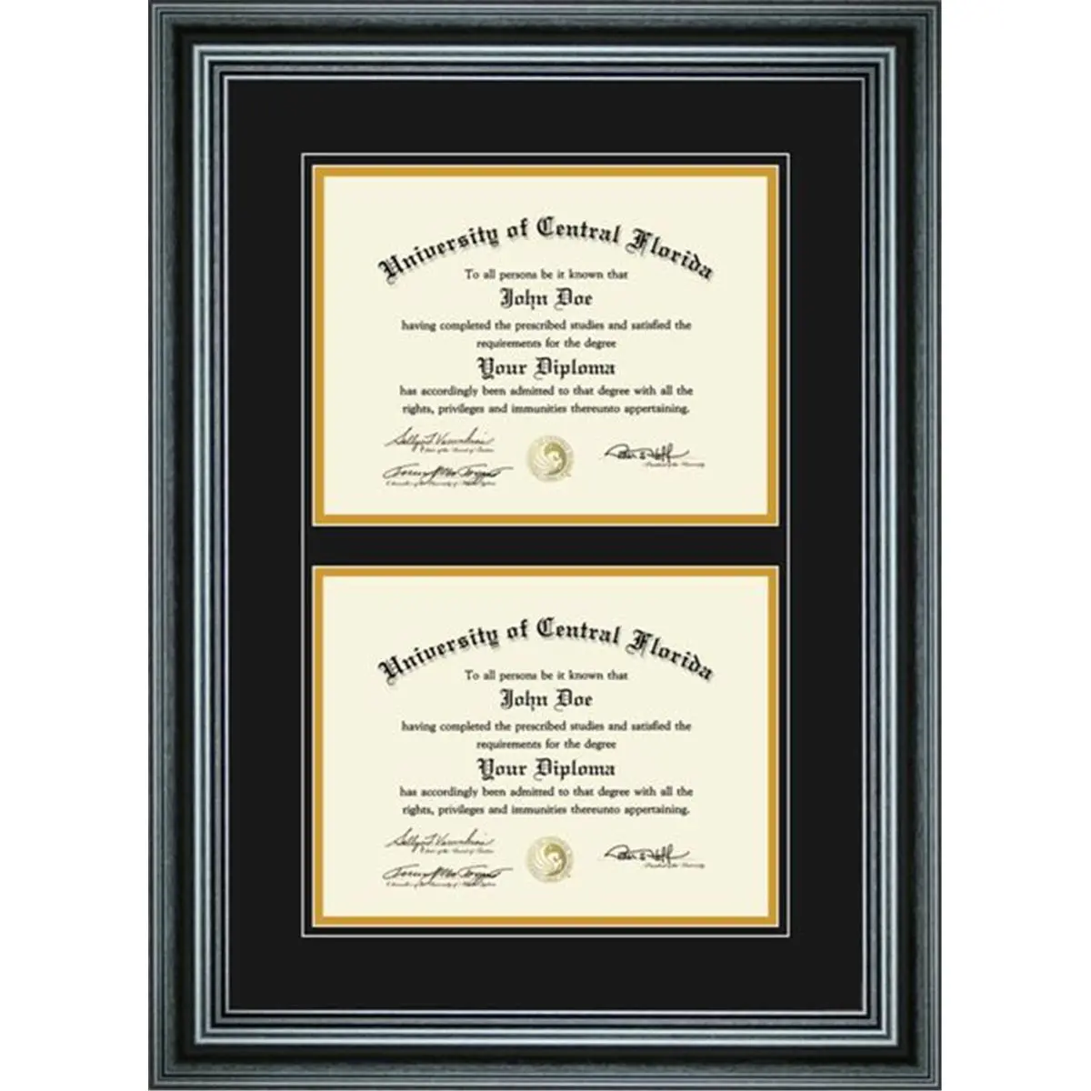 Perfect Cases 11 x 14 in. Double Diploma Frame for Diploma
