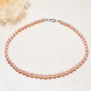 Full pearl long pendant necklace/fresh water pearl Anniversary Auspicious Birthday Daily Engagement Wedding gift&Women/Pearl Anniversary Gift/Vintage Pearl Necklace