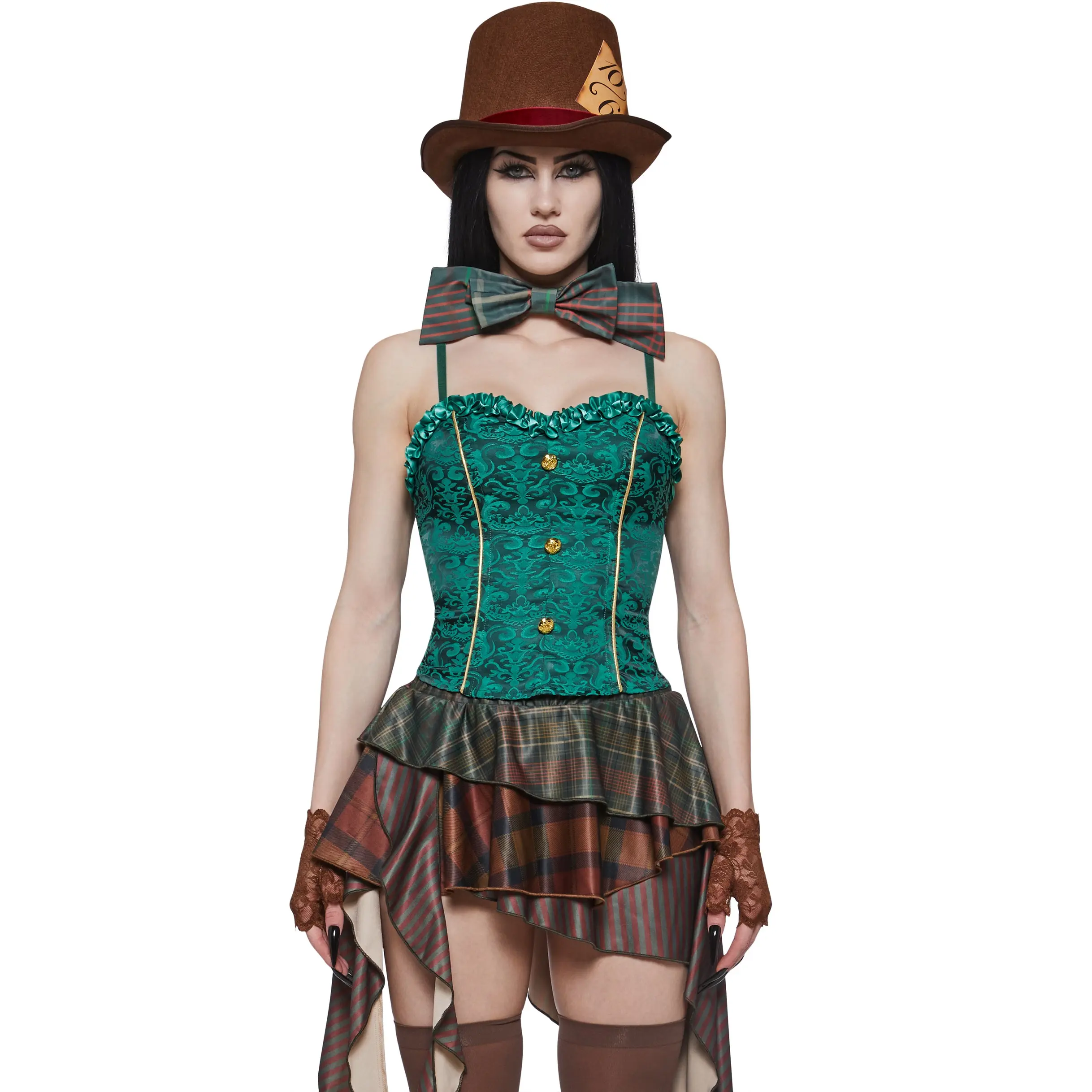 Mad Hatter Corset Costume Set