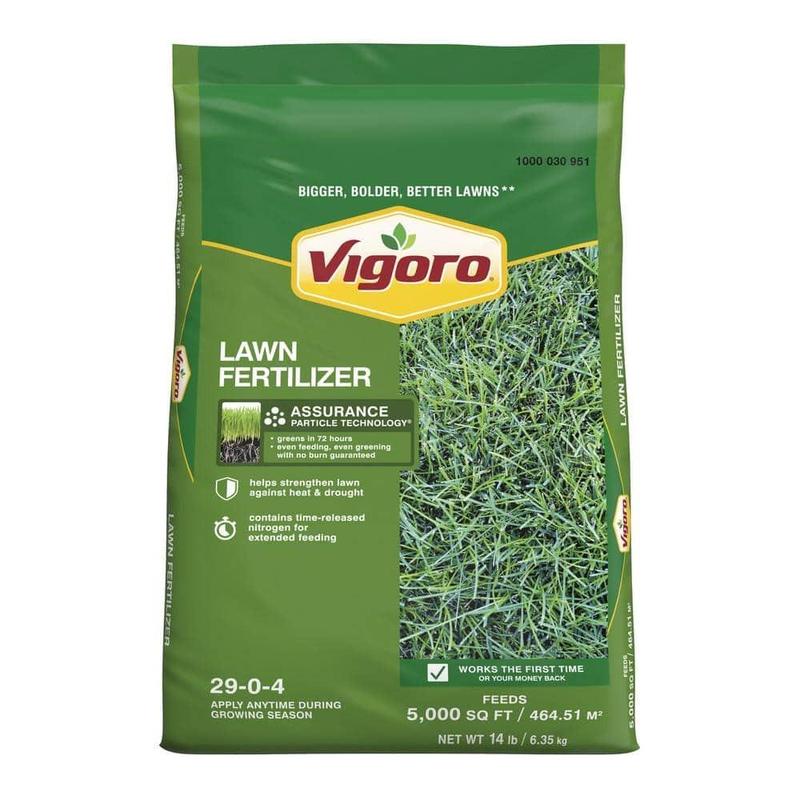 Lawn Fertilizer 14 lbs 5000 sq ft for All Grass Types with Assurance Particle Technology 29-0-4 Feeds 5000 Sq Ft