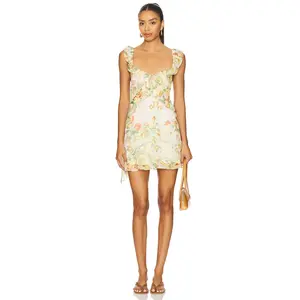 Free People Bali Flora Mini Dress in Tea Combo