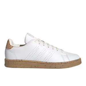 adidas Mens Advantage Lace Up Sneakers Shoes Casual - White