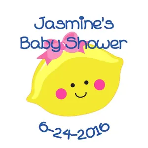 Lemon-Cutie - Personalized Baby Shower Sticker Labels