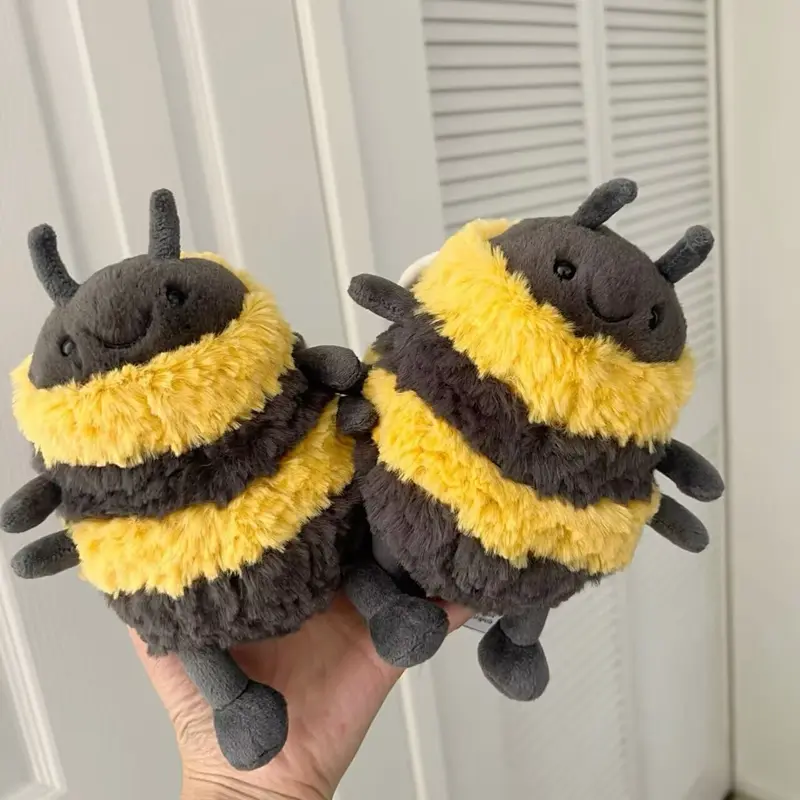 Cute Bee Plush Toy Doll, Soft Stuffed Animal, Birthday Gift, Christmas Present, Home Decoration, Adorable Bee Plushie