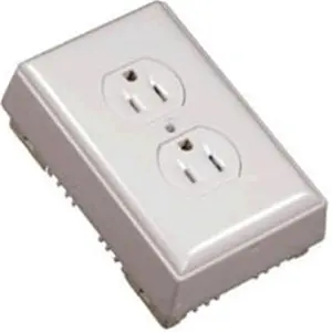 212 MAIN NMW2D Duplex Switch Outlet Box, White, for Residential Use