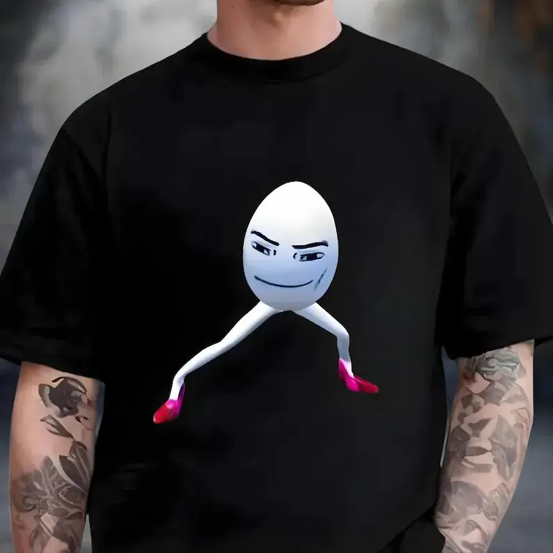 Funny Roblox Egg Shirt, Run Like A Girl Shirt, Funny Egg Face Shirt, Game Shirt, Meme Shirt