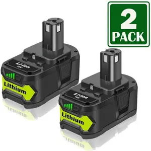 2Pack 8000mAh Replacement for Ryobi 18V Battery P102 P103 P104 P105 P107 P108, Compatible with Ryobi 18V ONE+ Cordless Tools