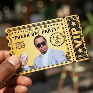 (2 Pack) Funny Diddy Debit Card Skin High-Quality Vinyl Card Decal Credit Card Cover Scratch-Resistant Water-Resistant Everyday Accessories