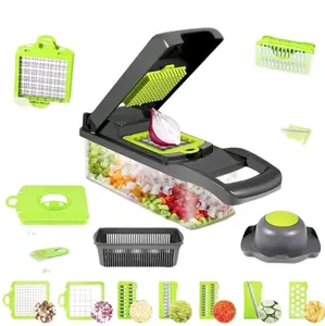 multifunctional vegetables chopper, 1 set  vegetables cutter with 8 interchangeable blades,vegetables slicers, for carrots, onion,potatoes, egg cutter Kitchen Utensils