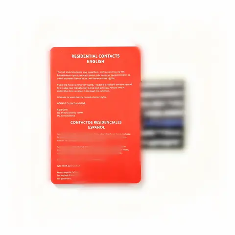 Know Your Rights Red Card & Police Support Blue Line Weatherproof Car Stickers - Easy-Apply Decals for Truck, Compatible with Cars/SUVs/Trucks