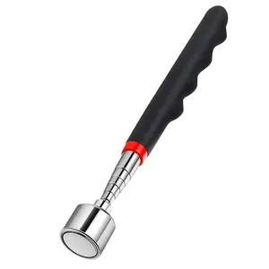 Magnetic Pick-Up Tool, Durable Metal Material, Polished Finish, with Magnet, Easy Iron Retrieval, Ideal for Metal Surfaces