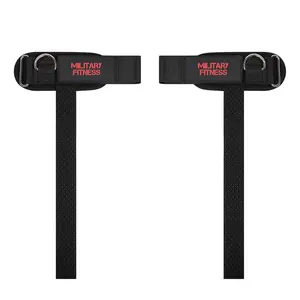Custom Dowel Lifting Straps With D-Rings Weightlifting Training Gymnastic Strap Cross-fit Gym Workout Powerlifting Wrist Strap