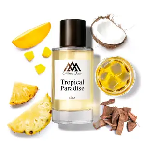 Monac Tropical Paradise Eau De Parfum 1.7oz/50ml Men Long Lasting Fragrance Sweet Citrus Scent Vegan Cruelty-Free Harmony Perfume