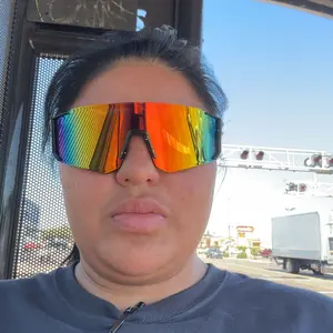 Unisex Random Pattern Polarized Cycling Sunglasses, 5 Counts/set UV Protection Outdoor Sports Sunglasses, Sports Eyewear for Men & Women, Suitable for Outdoor Sports