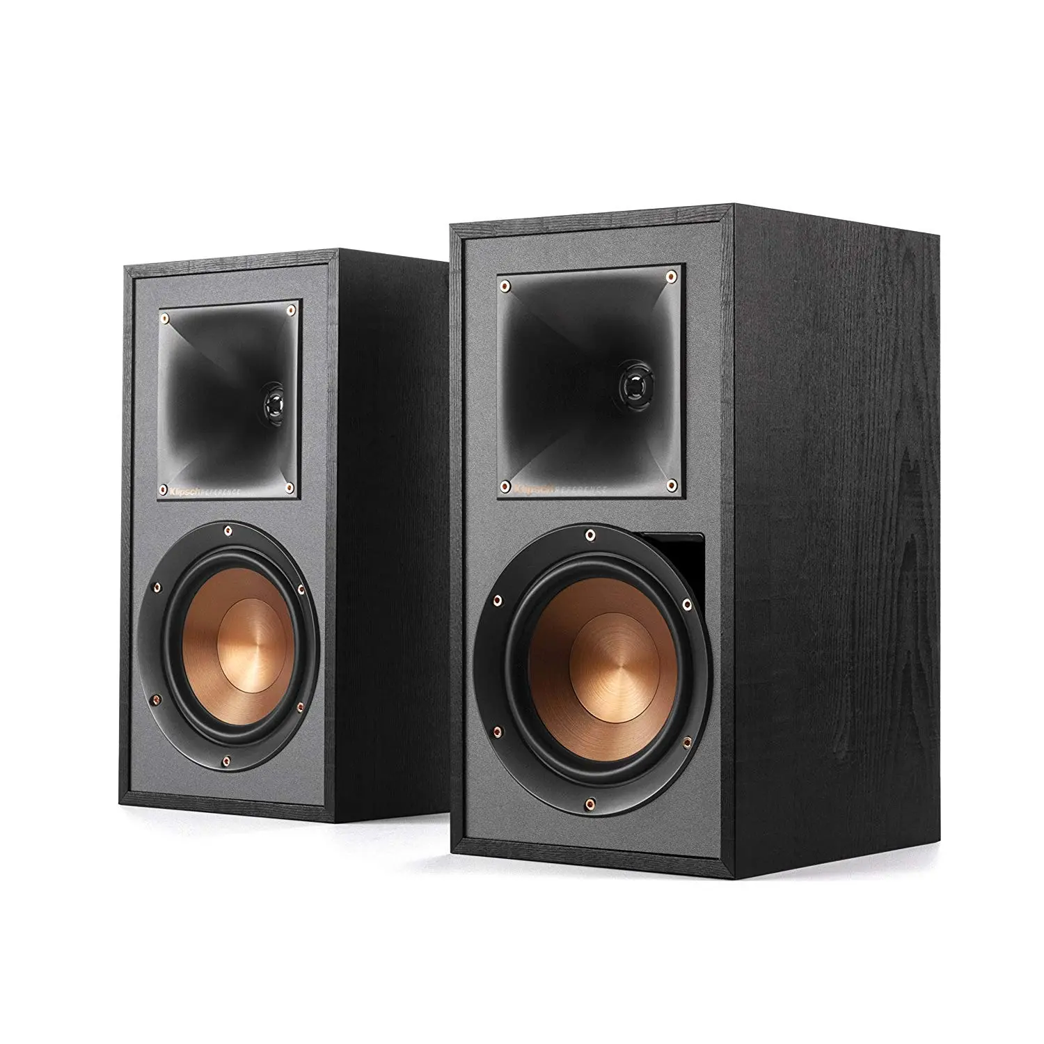 Klipsch R-51PM Powered Bluetooth Speaker - Black, Versatile Monitor Speaker with Bluetooth, USB Connectivity, Dynamic Bass, Track Controls, RCA Inputs