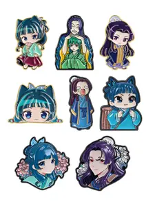 Pharmacist Diary Cartoon Badge, Q Version Ancient Fresh Cute Style, Multiple Character Designs, Suitable for Vintage Wind Fashion Accessories, Artistic Accent, Statement Piece