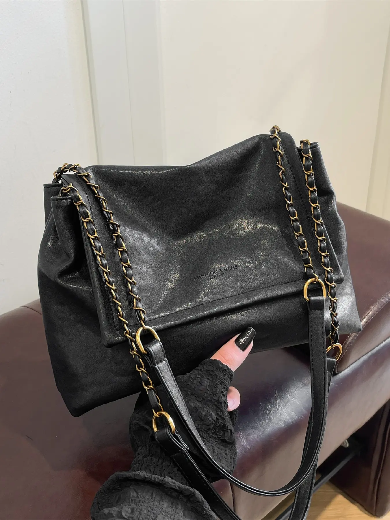 Women's Plain Vintage Flap Shoulder Bag, Fashion Casual Crossbody Bag, Hobo Crossbody Bags, Suitable for Various Occasions, Stylish and Versatile, Fashionable Crossbody Bag, Fashionable Daily Crossbody