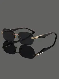 Unisex Y2K Round Frameless Fashion Sunglasses, Classic Design Unisex Sunglasses, Perfect for All Seasons, Party & Daily Wear