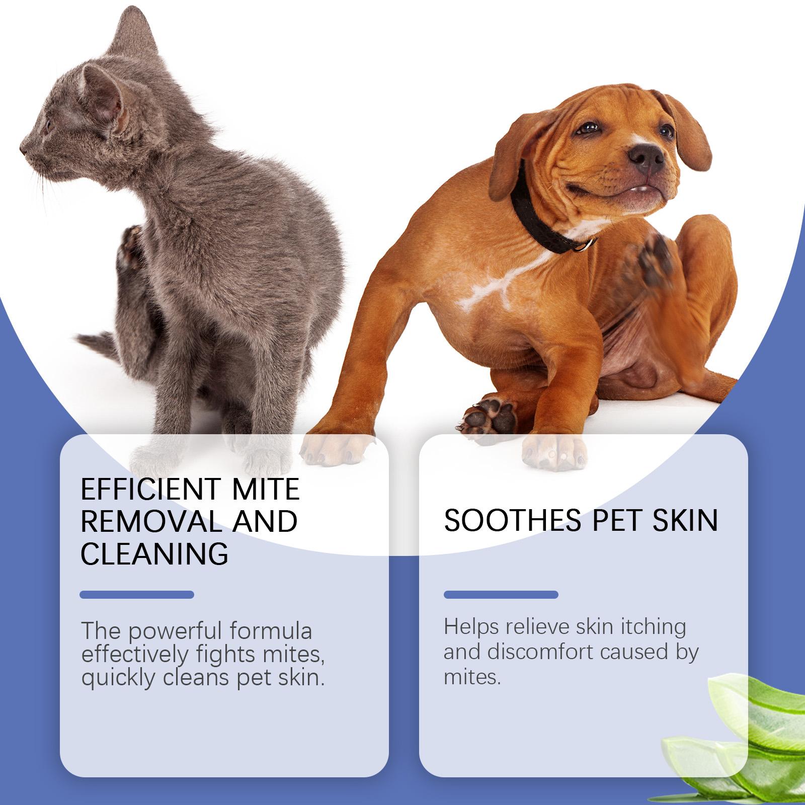 Pet Dust Removal Lotion - A topical treatment for relieving itching in dogs and cats
