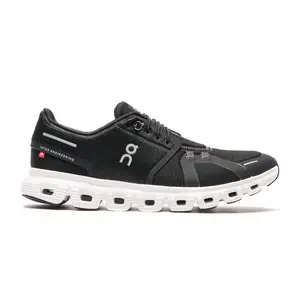 On Running Cloud 6 Black White 3MF10070299 Men's Fashion Sneaker New