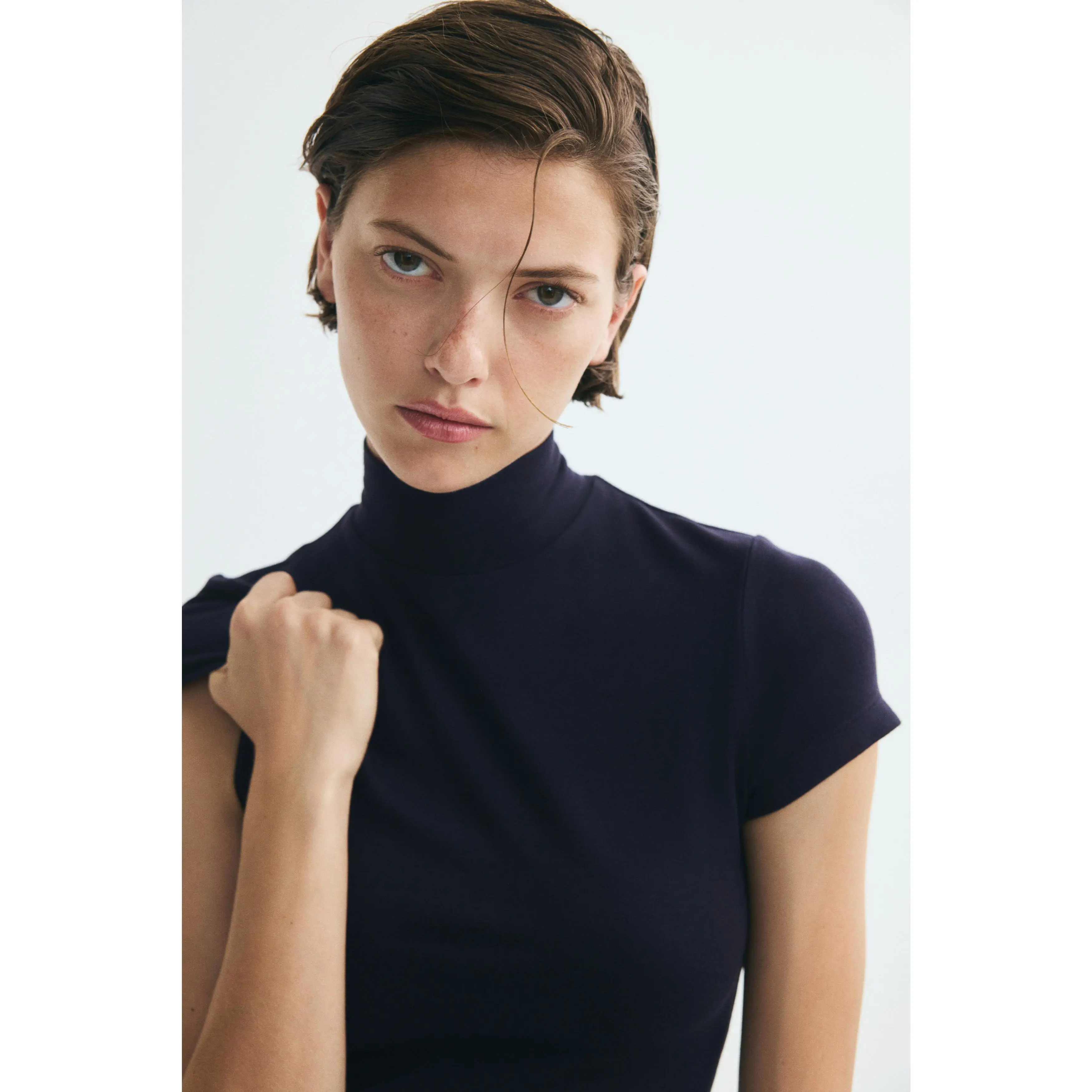 H&M Turtleneck viscose top