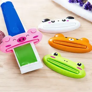 Creative Cartoon Animal Toothpaste Squeezer Set, Colorful Cute Manual Toothpaste Dispenser, Multi-Purpose Squeezer, Portable Design