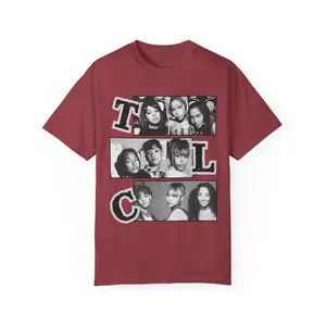 Vintage 90s TLC R&B Girl Group Graphic Tee – Band Portrait T-Shirt, Retro Streetwear Unisex Shirt