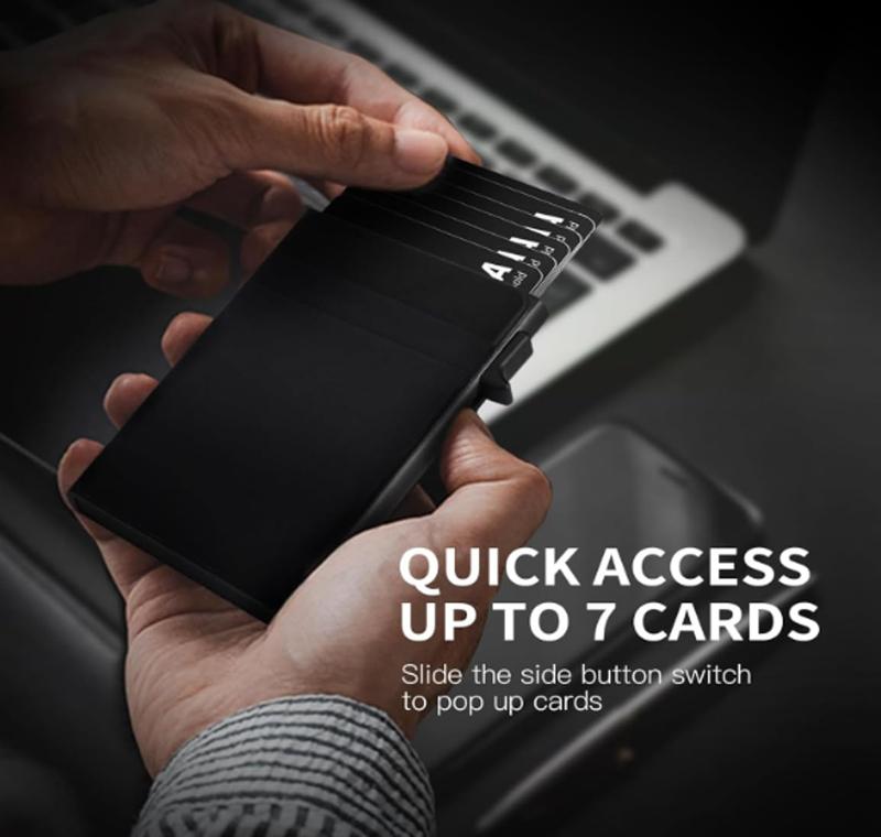 Men's Minimalist Casual Plain Slim Cardholder, Business - style Card Wallet for Men, Portable Solid Multi - card Carrier for Office & Everyday Use Compact Storage Organizer