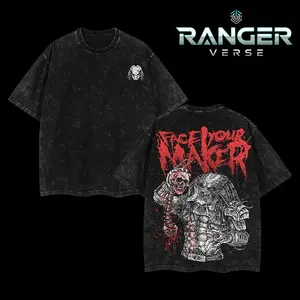 Predator Retro Vintage Menswear Gift movie fans Top Apparel Classic Oversized Seamless Simple Straight Man Clothes Cotton designer shirts Movie Shirt, graphic tees, men gifts, ,Graphic Streetwear T-shirt