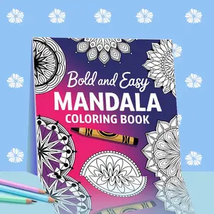 Mandala Pattern Coloring Book, 1 Count 20 Pages Mandala Coloring Book without Pen, Creative Coloring & Doodling Art Book, Art Supplies for Adults & Teens