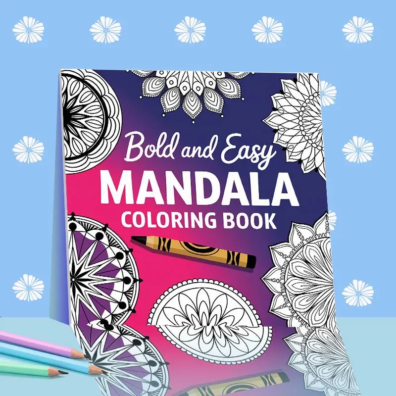 Mandala Pattern Coloring Book, 1 Count 20 Pages Mandala Coloring Book without Pen, Creative Mindful Relaxation Coloring & Doodling Art Book, Coloring Experience, Art Supplies for Adults & Teens, Themed Coloring Books