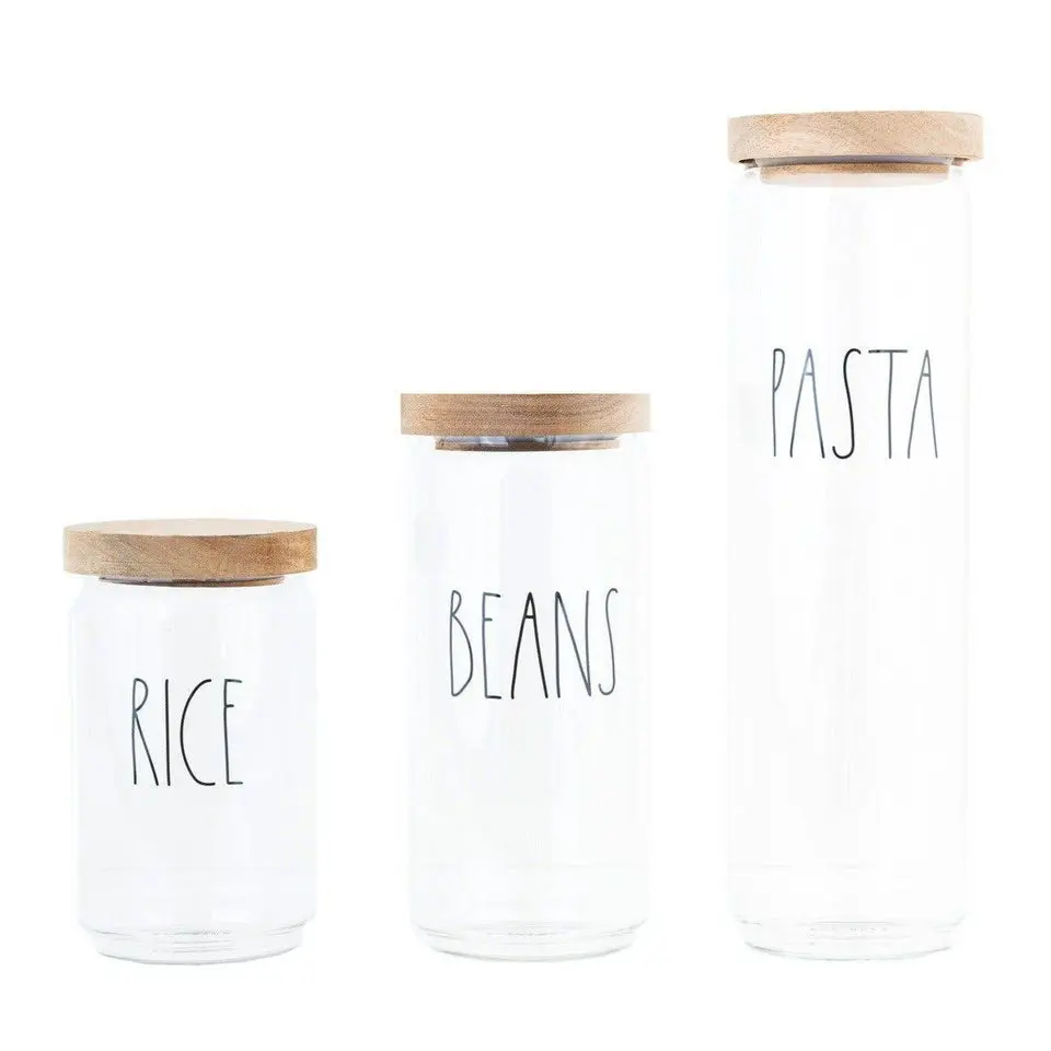 Rae Dunn Artisan Borosilicate Glass Canister (Min of 2)
