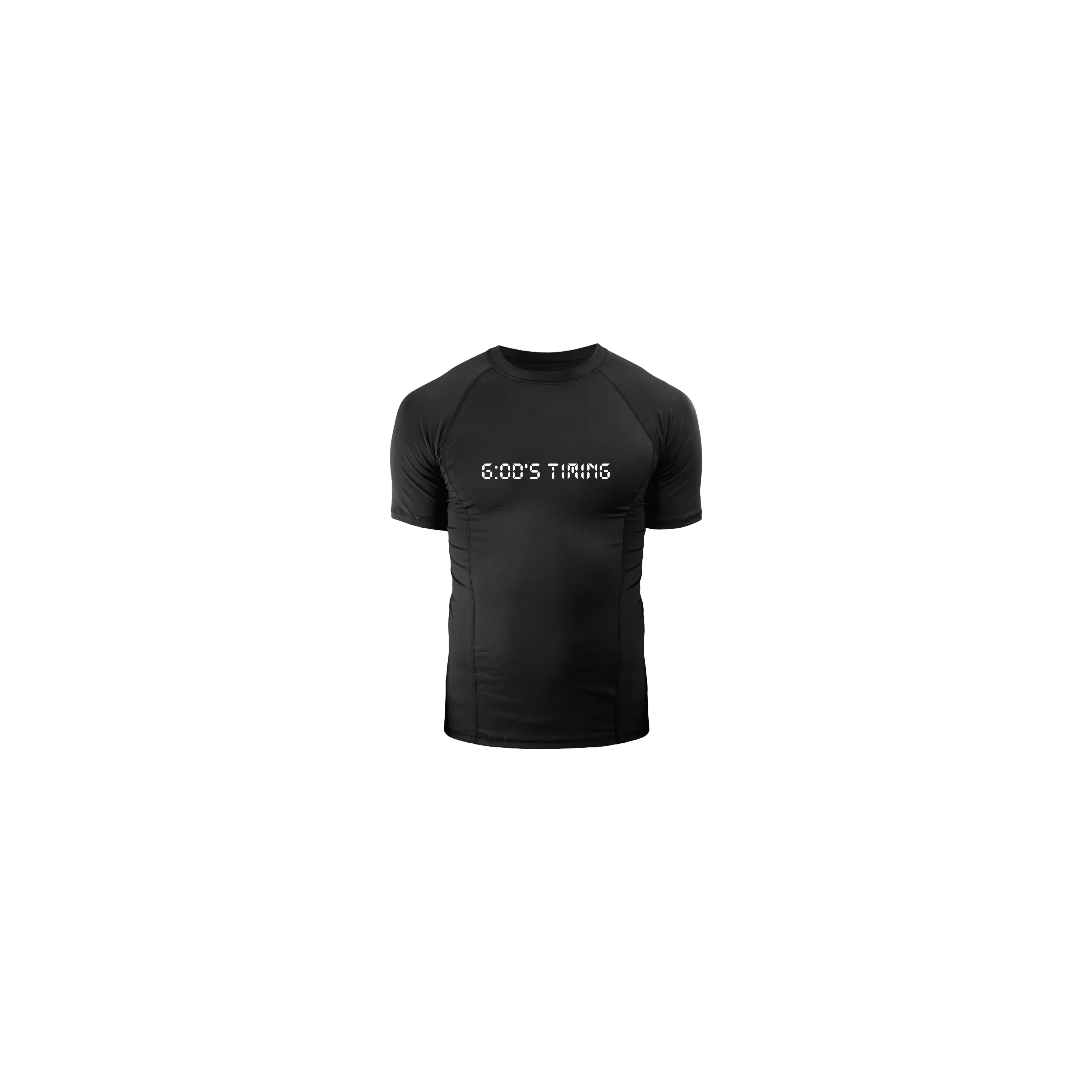 "G:od's Timing" Compression Shirt (Black)