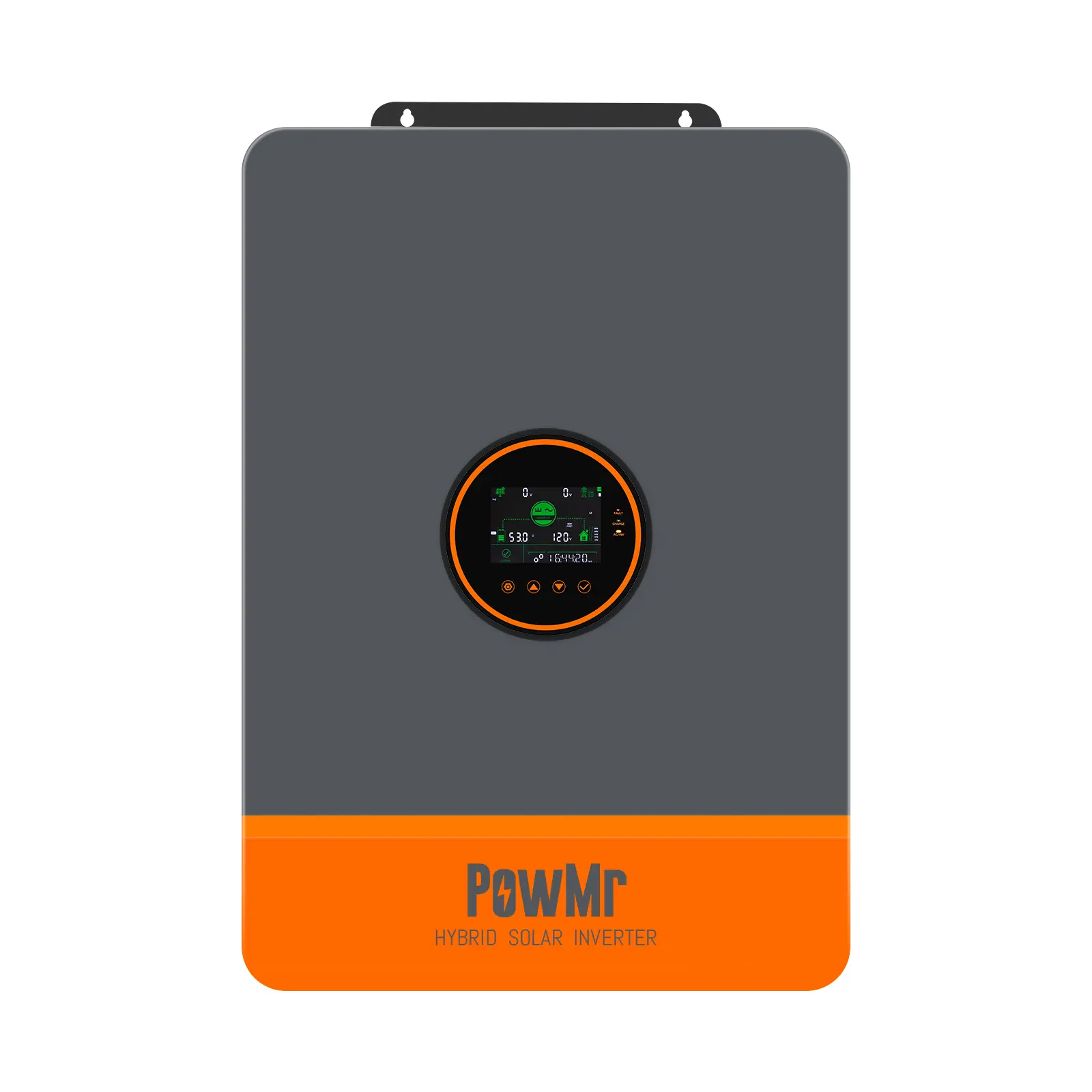 PowMr Solar Hybrid Inverter 12000W 48V to 120V/240V, Split Phase Hybrid Inverter 12KW 60Hz Built-in 200A MPPT, Supports 6 Unit Parallel, Battery-Less Run & Smart Time Control, for Home Backup & Off-Grid Systems