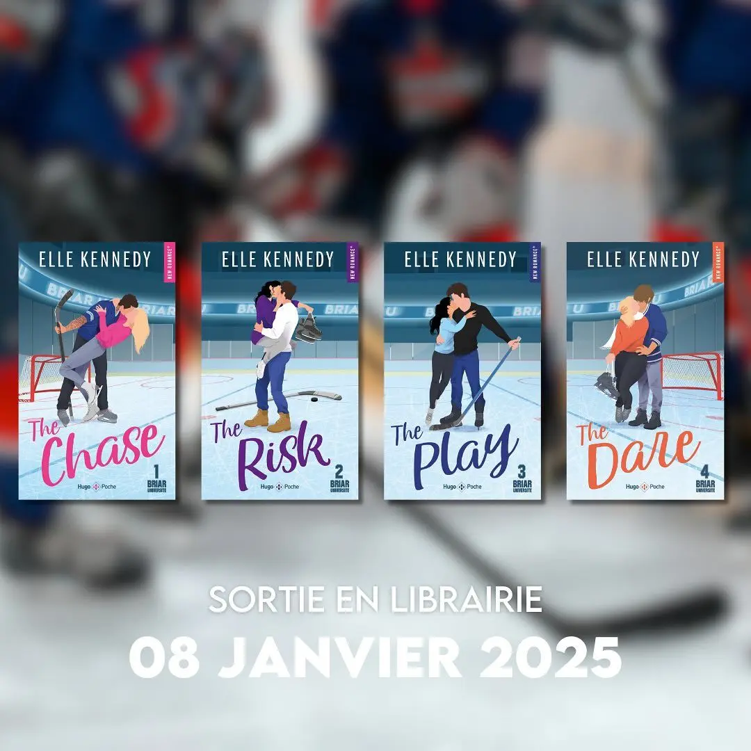 Elle Kennedy Briar U Complete 4-Book Collection | The Chase, The Risk, The Play & The Dare College Hockey Romance Set