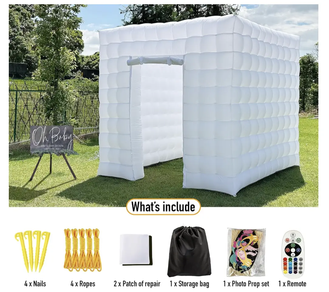 LED Inflatable Photo Booth with Wall LED Inflatable Photo Booth with Wall