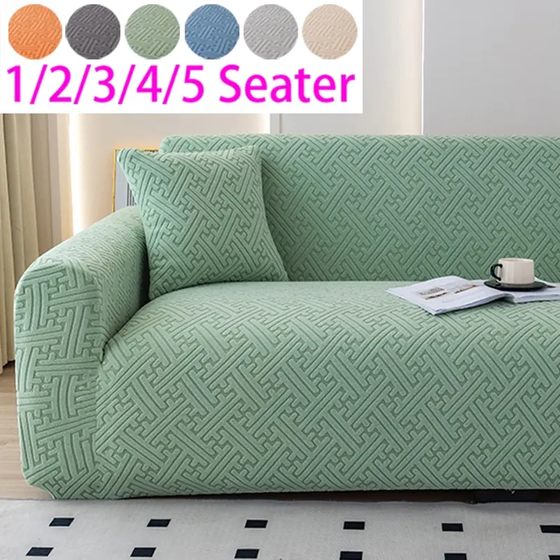 Anti-Wrinkle Sofa Cover Set, Elastic Texture Design, Easy Care & Installation, Furniture Protector, Suitable for Lazy Users, Elastic Sofa Slipcover, Couch Slipcover, Stretch Sofa Cover, Couch Covers for Sofa, Stretchable Sofa Cover