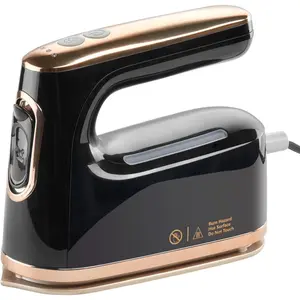 2-in-1 Steam Iron & Clothes Steamer - Handheld Portable Garment Wrinkle Remover, Fast Heat-Up, Large Soleplate, 300ml Water Tank - Lightweight for , Travel, and Office Use