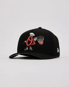 Mens New Era MLB Baltimore Orioles Cartoon 9Fifty A-Frame Snapback Hat